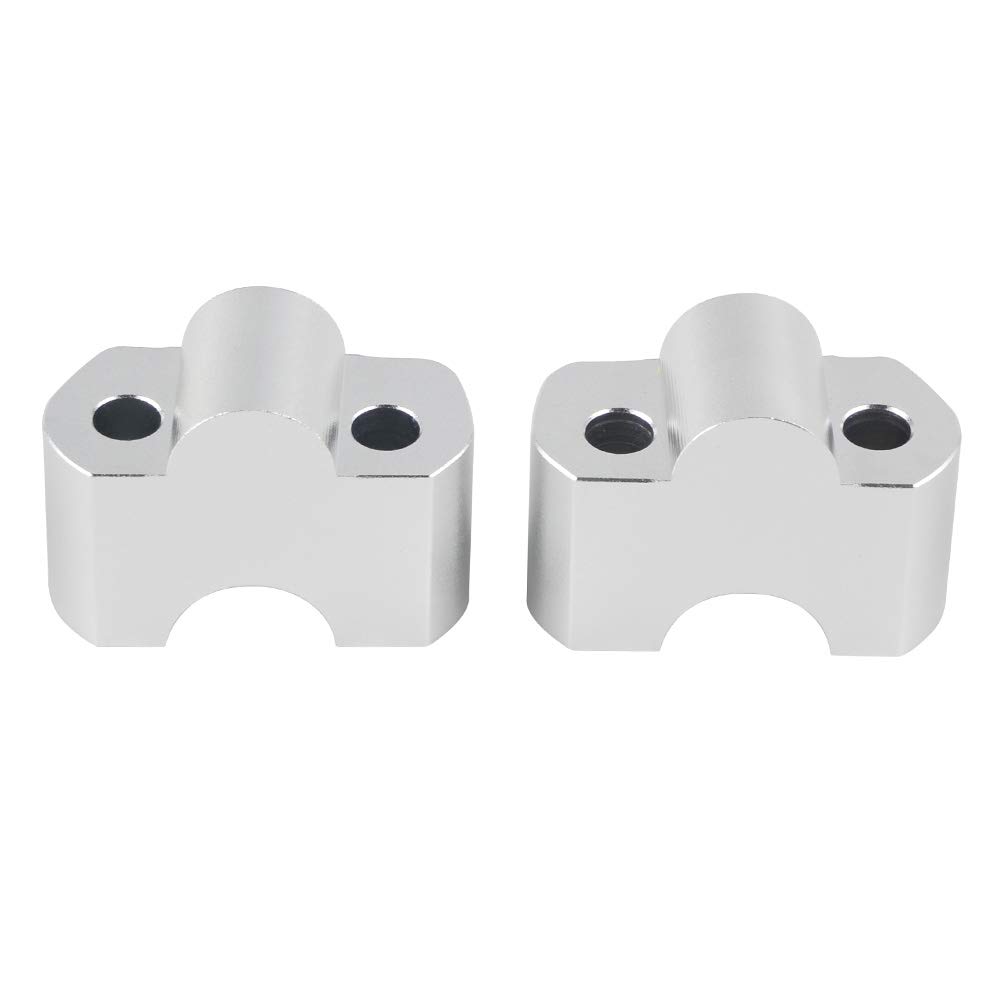 YIBO 30mm Handlebar Riser Mount Clamp for G310R G310GS G 310R 310GS 2017 2018 2019 Motorcycle Elevador De Manillar (Silver)