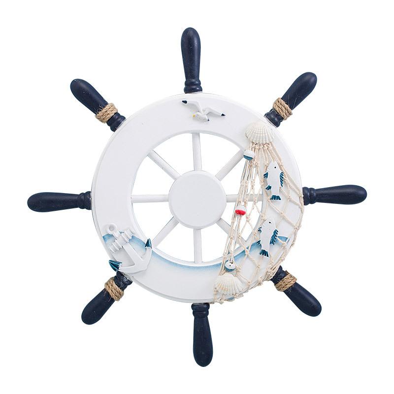 32cm Photo Wall Rudder, Mediterranean Creative Rudder Decoration Pendant Wholesale, Helmsman Steering Wheel
