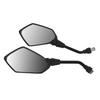Pair of Motorcycle Modification   Rearview Wing Mirror Motorbike Accessory Black