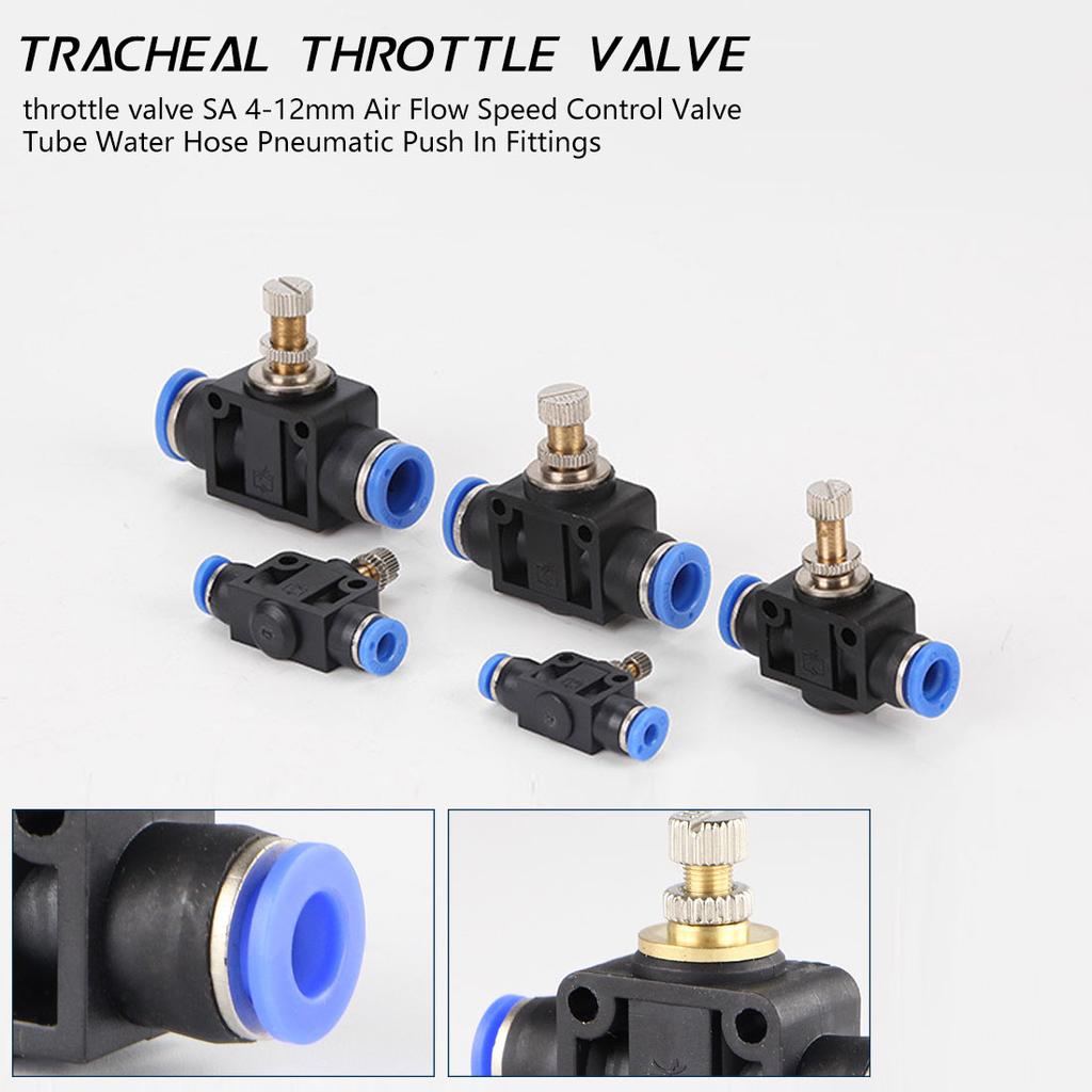 Color: OD 4MM Xucus Air Flow Pneumatic Water Hose Tube Speed Control Valve Pressure Fittings Throttle Valve SA 4-12mm Color: OD 4MM Xucus Air Flow Pneumatic Water Hose Tube Speed Control Valve Pressure Fittings Throttle Valve SA 4-12mm