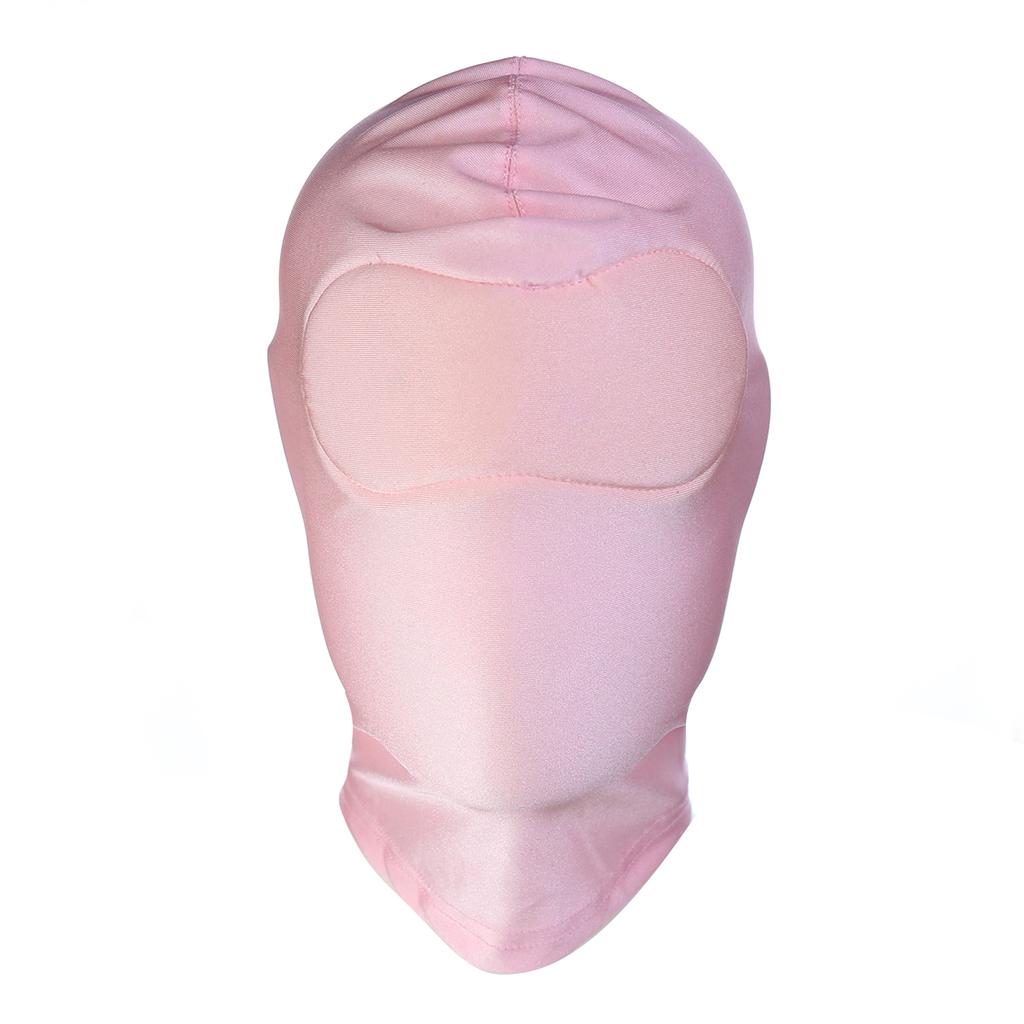 Pink Fetish Harness Head Hood Slave Game Open Eyes Mouth Face Mask Erotic Sex Toys Role Play for Couples Master Gay Adult