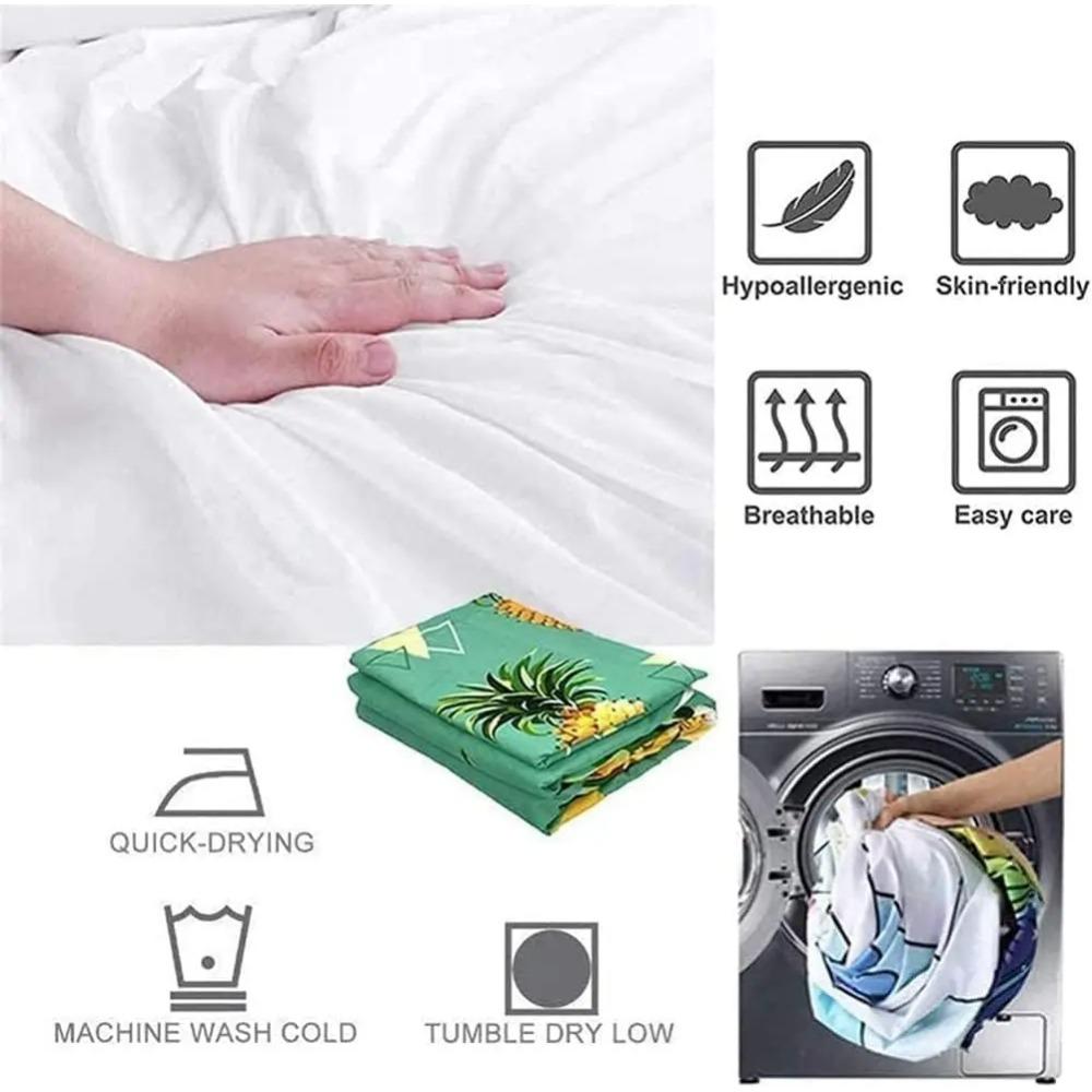 3D Tractor Fitted Sheet Kids Farm Equipment Trucks Bedding Set for Boys, Tractors Vehicles Bed Sheet Set Breathable Bed Cover