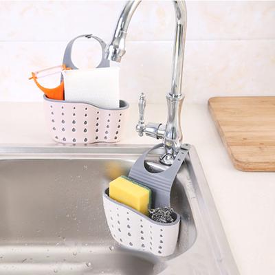 Drain Holder Double-layer Multi-hole Rubber Thickened Large Capacity Sink Rack for Sponge