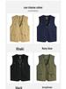 Men's High-End Mountain Style Outdoor Vest - Pure Cotton, Fishing & Camping Gilet Jacket