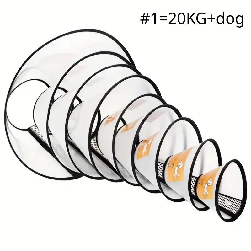 Pet Elizabeth Collar Puppy Anti Bite Grasping Collar for Small Large Dogs Recovery Cone Ring Cats Neck Wound Healing Accessories