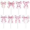 Embellishments Cake Party Butterfly Bow Picks Paper Birthday Celebration Decor
