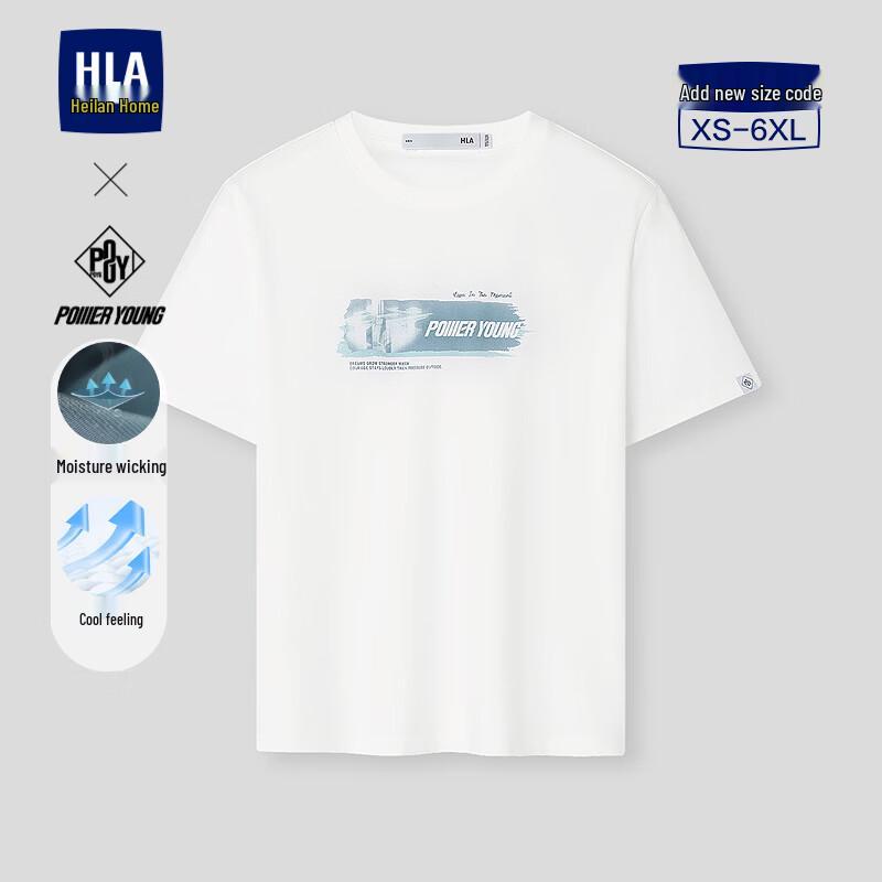 HLA Men s 26POWER YOUNG Series Short Sleeve T-Shirt M