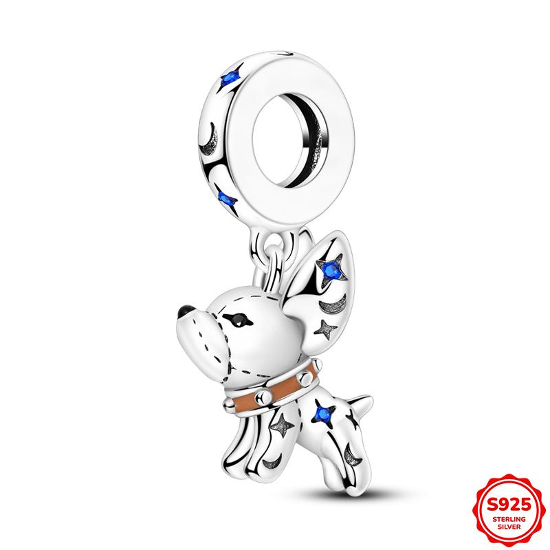 925 Silver Moments Keychain Charm Fit Original Silver Beade Ladies Gift