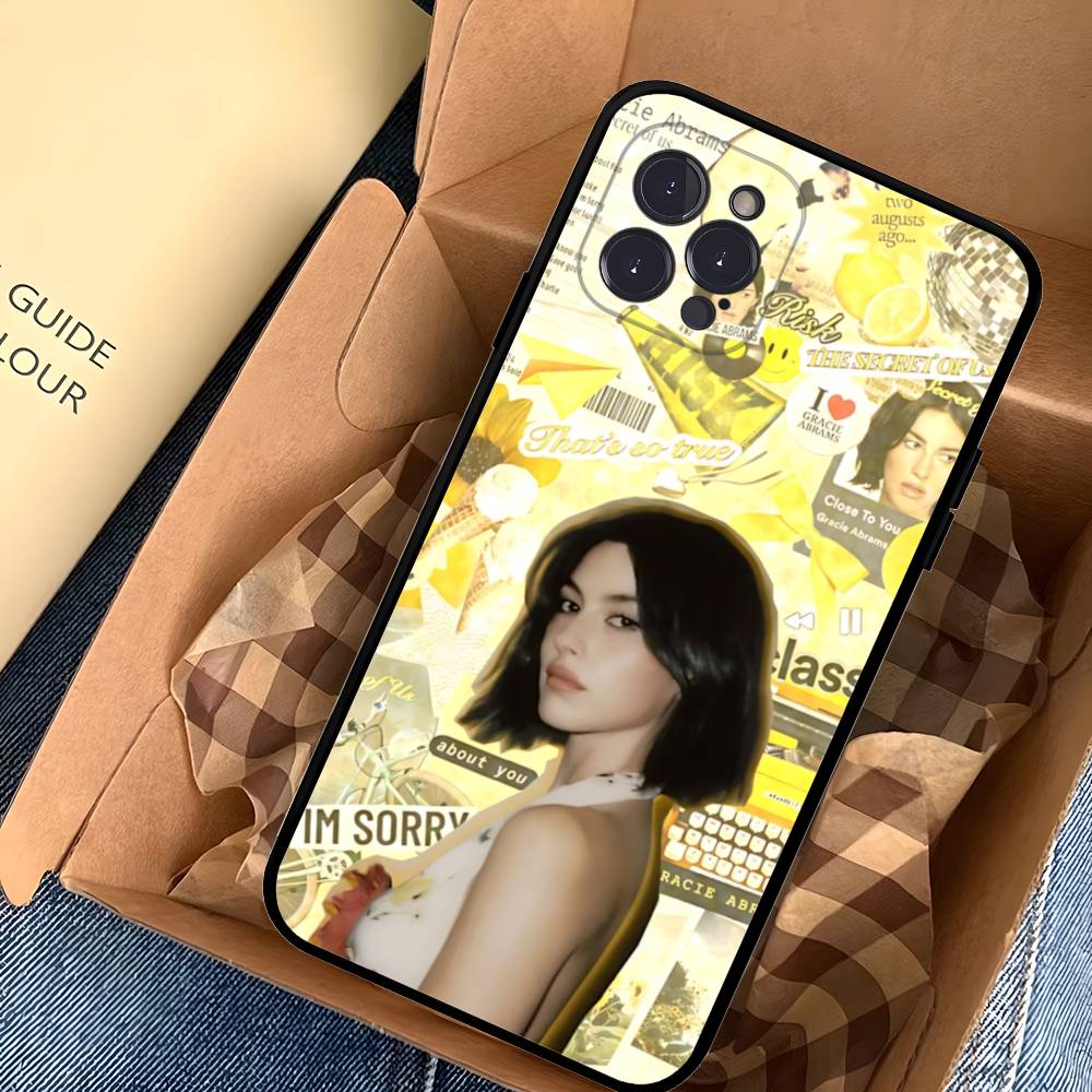 Popular G-gracie Singer A-abrams Black Soft Phone Case For IPhone 16 15 14 13 11 12 17 Pro Max Mini Plus