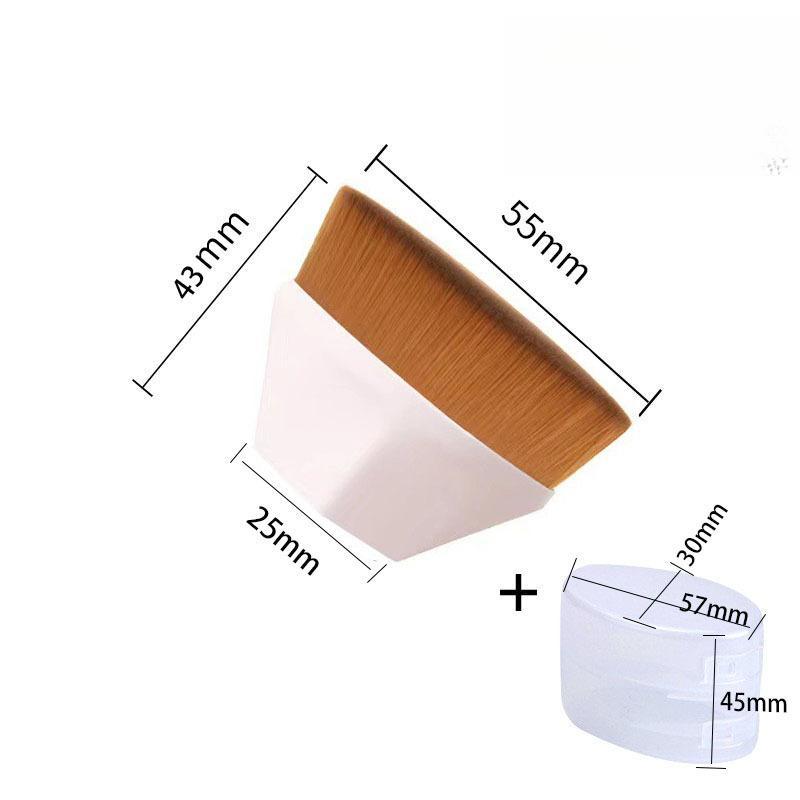 

Новая кисть для тональной основы №55 с плоской головкой: Безупречный макияж без разводов с минимальным количеством отходов Pink + Storage Box