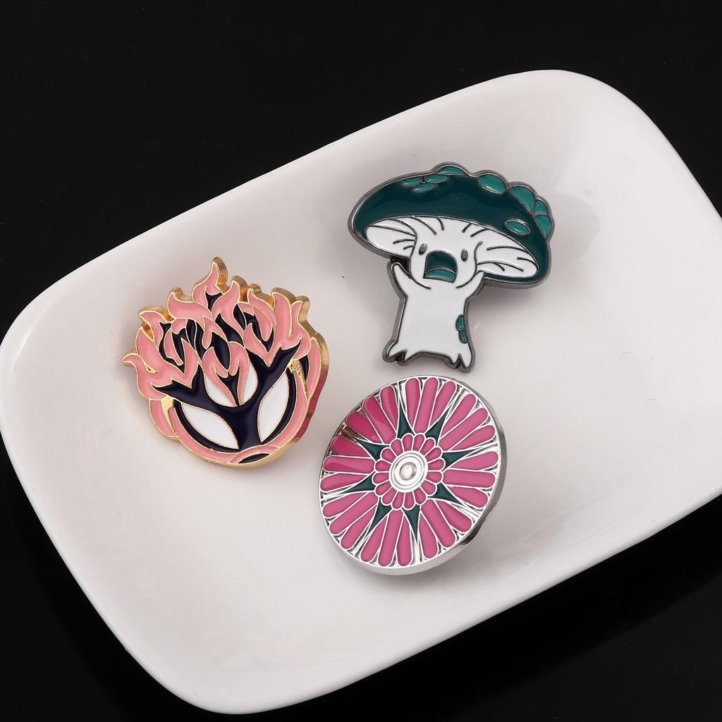 Cartoon Hollow Knight Lapel Caterpillar Pins Bone Nail The Pale King Grimm Brooch Enamel  Backpack Pin Women Men Badge Jewelry