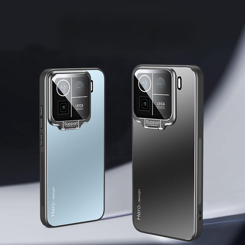 Pentru Xiaomi 15 Pro 14T Husă cu lentile metalice pentru cameră Capac suport invizibil pentru Mi15 14 T 13T Pro 14Pro 14 Civi Husă ultra rezistentă la șocuri mat cu suport