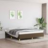 Vidaxl Bed Frame Without Mattress, Dark Brown, 160X200 Cm, Fabric