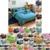 Luxuriously Soft Bedding Set With Pure Color Duvet Cover And Pillowcases