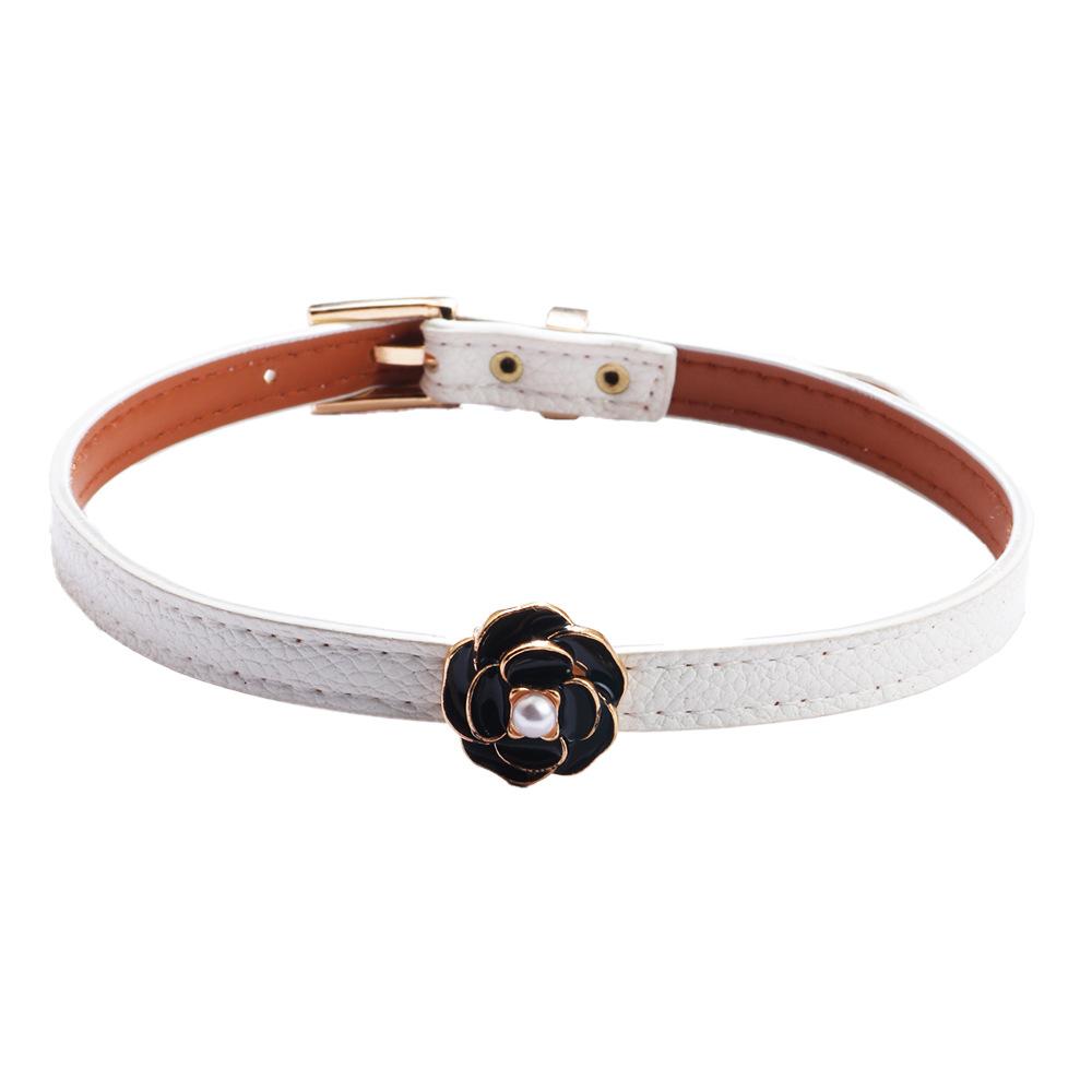 Однотонный Простой Модный Высококачественный Воротник белый