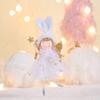 Yousheng Christmas Pendant Rabbit Angel Doll Wearing Mesh Yarn Dress Decorative Ornament Christmas Celebration Decor