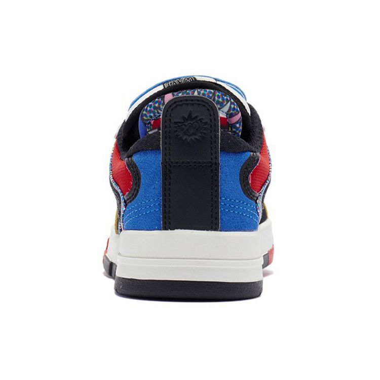 Li Ning We Wu Pro Non-Slip Wear-Resistant Lightweight Low-Top Skate Shoes Women Skate Shoes Black Red Yellow AECR044-3