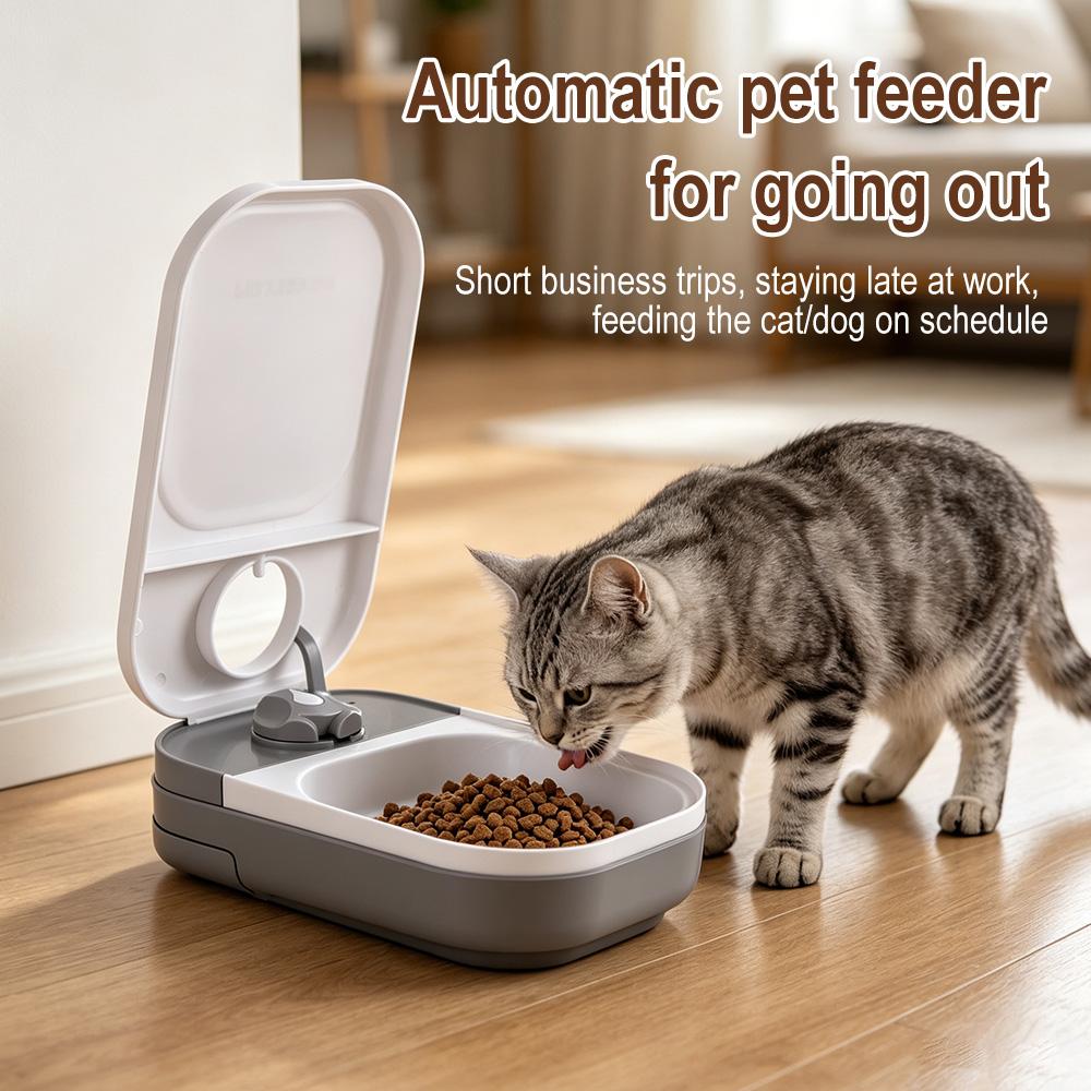 Intelligent Pet Feeder Timed Cat Food Feeding for Dry Wet Feeding Dispenser Automatic Cat Food Feeder Pet Feeder Travel Home Use