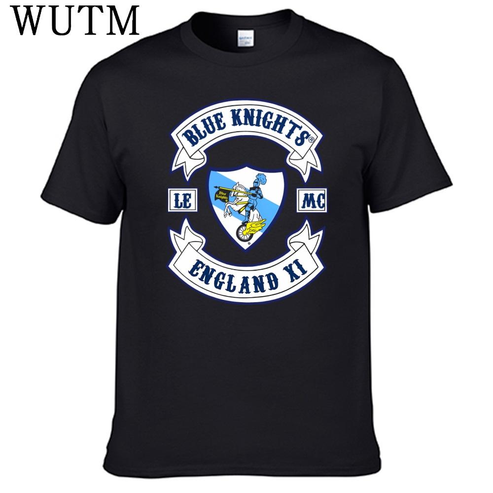 Blue Knights T Shirt 100 Cotton Men Shirt