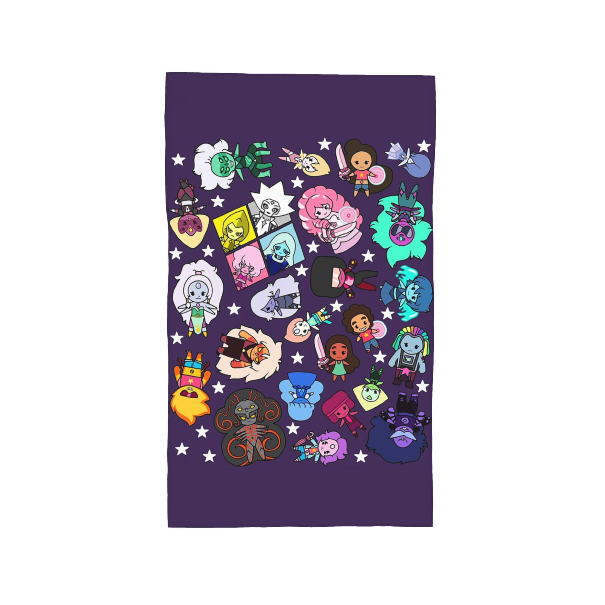 Crystal Gems Steven Universe Soft Face Towel Quick Dry Pool Bath Cotton Towels Absorbent W30*H60(CM)