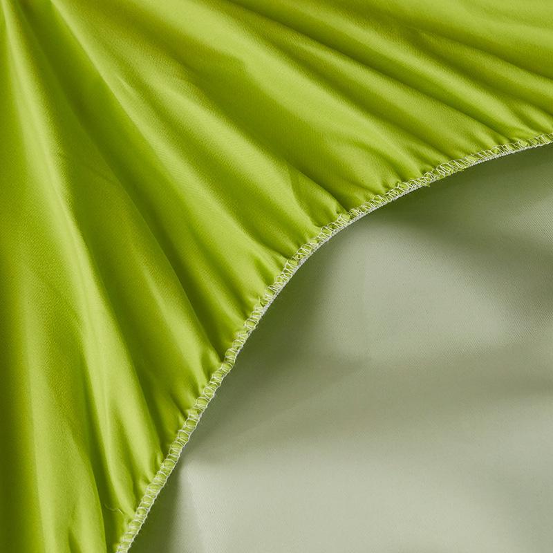 2025 Solid Color Bed Fitted Sheet Waterproof Bedcover Bed Sheet 1pc Mattress Cover Soft Comfortable Fitted Sheet Washable Durable Mattress Protector