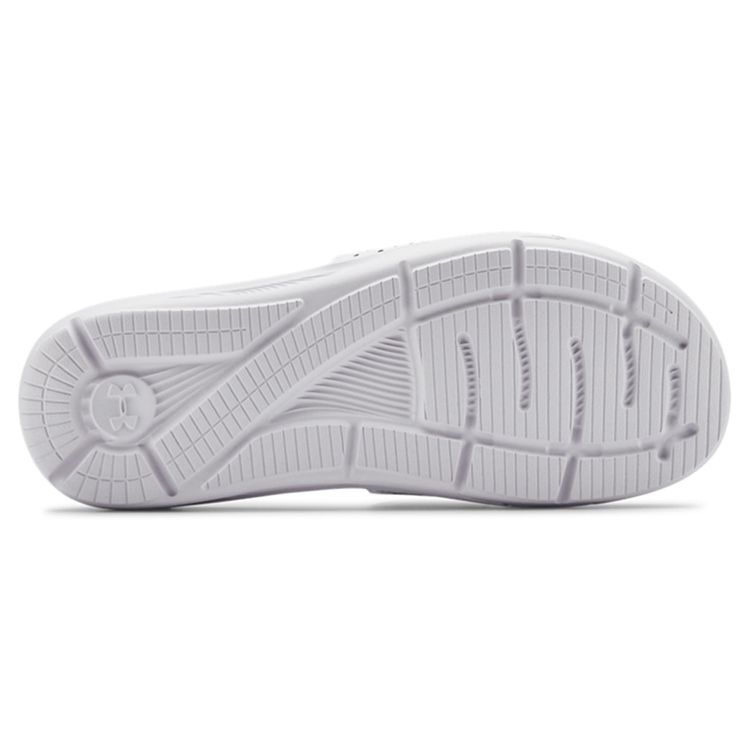 Under Armour Ignite 6 Slide White Black Men Sneakers 3022711-100