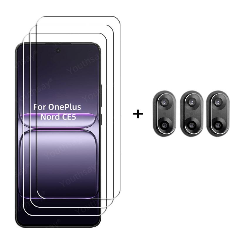 6in1 For OnePlus Nord CE5 Tempered Glass OnePlus Nord CE5 Screen Protector HD Protective Phone Camera Lens Film OnePlus Nord CE5