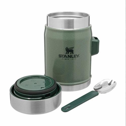Stanley The Legendary Food Jar + Spork, 14 Oz., Hammertone Green