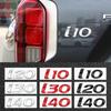 Auto Emblem Metall Logo Karosserie Aufkleber Heck Kofferraum Markierung Buchstabe Stoßstange Hinten Abzeichen I10 I20 I30 I40 Zubehör