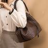 Potlačená veľkokapacitná vedierková taška Dámska Európa a Amerika Retro Módna Kabelka Taška cez rameno Crossbody