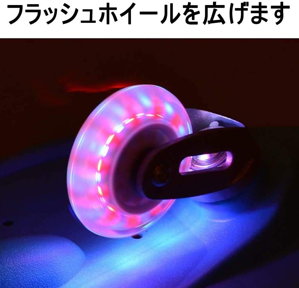 Skateboard for Kids Birthday Present Christmas Kickboard Skateboard for Kids Children Wheels Gift S-Board Light-up J-Board (Blue)