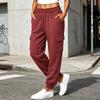 Women's Fashion Loose Fit Cargo Pants, Color Sweatpants for Workout and Everyday Wear