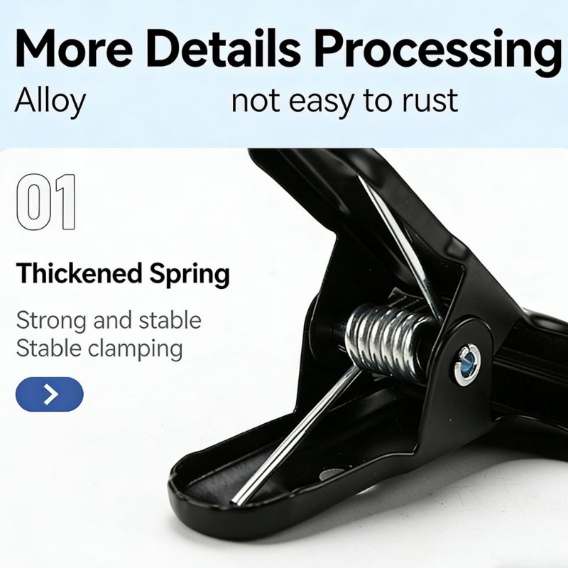 Metal Clip Background Support Backdrop Clamp Black Photo Studio Photography Backdrop Stand Holder Accessories