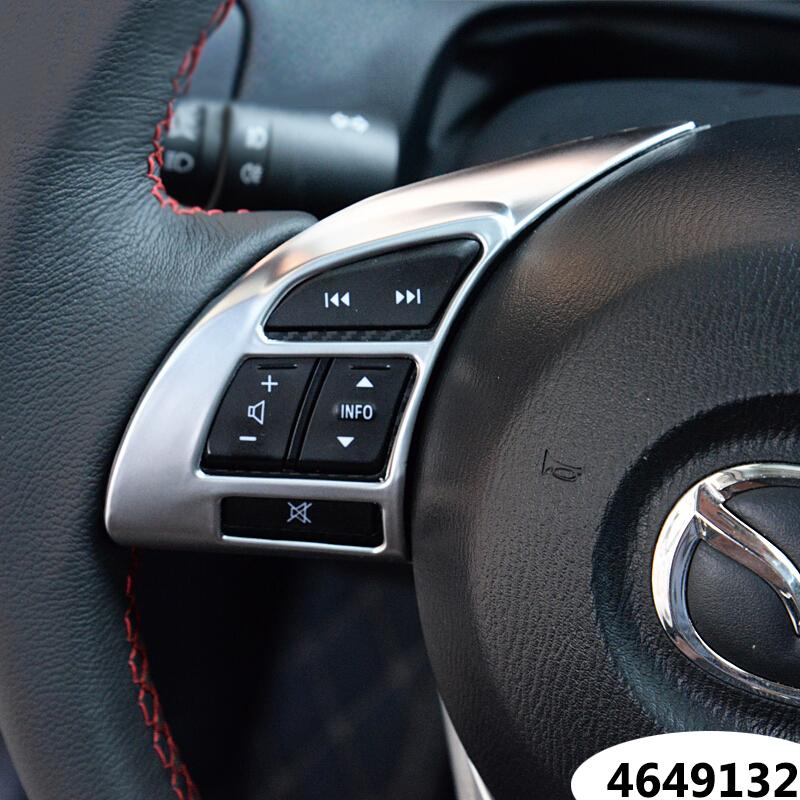ABS Matte Für Mazda CX-5 CX5 Lenkrad Schalter Taste Panel trim Abdeckung Auto innen Zubehör 2012 2013 2014 2015 2016