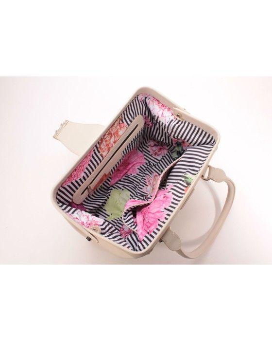 Sac à main - Christian Lacroix - Incarnation 1 - Simili cuir - Beige - Grainé