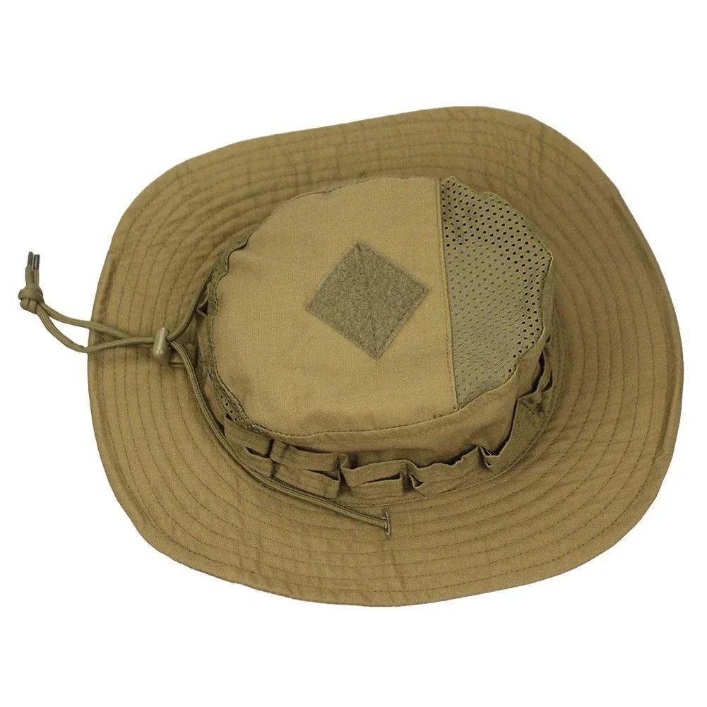 2025Camouflage Enthusiasts Square Pocket Camo Bonnie Cap US Bucket Benny Hats Multicam Fishing Outdoor Hiking Tactical Sun Caps