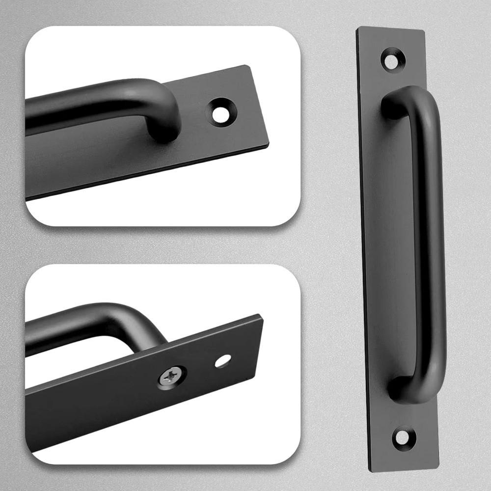1/2Pcs Aluminium Alloy Sliding Barn Door Pulls Easy Installation Hardware Handle