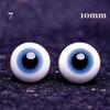 1Pair 6/8/10/12/14 Mm Glass Eyes Eyeball For Bjd Doll Blue Black Safety Animal Toy Eyes Diy Doll Making Crafts Toy Accessories