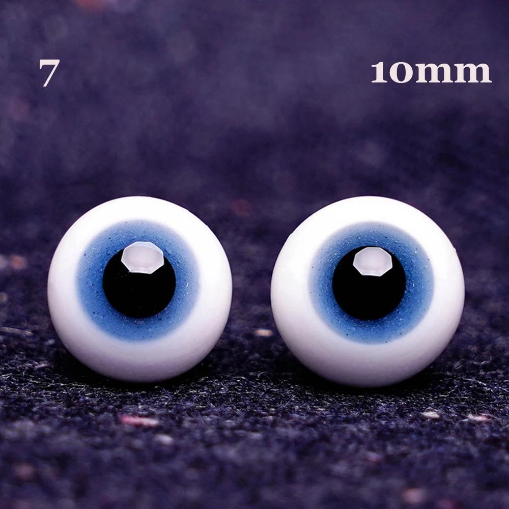 1Pair 6/8/10/12/14 Mm Glass Eyes Eyeball For Bjd Doll Blue Black Safety Animal Toy Eyes Diy Doll Making Crafts Toy Accessories