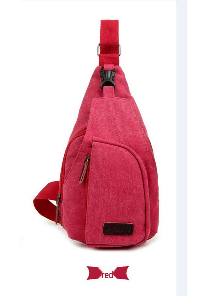 Korean Style Men's Multifunctional Canvas Crossbody Bag