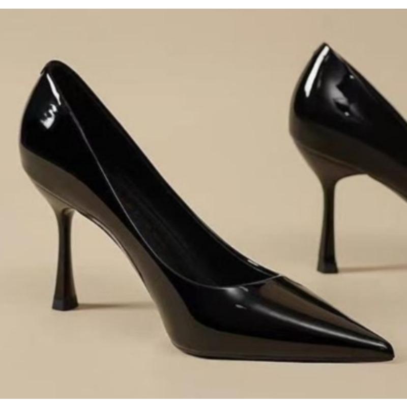 Móda Nové Dámské Boty Špičaté Lodičky Lakovaná Kůže Šaty Červené 8CM Vysoké Podpatky Lodičky Stínové Svatební Boty na Svatbu Ženy