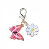 1 Stück DIY Geschenk Schmetterlingsdesign Anhänger Schlüsselanhänger Marker Metall Kreativität Schlüsselanhänger Party Gänseblümchen Niedlich