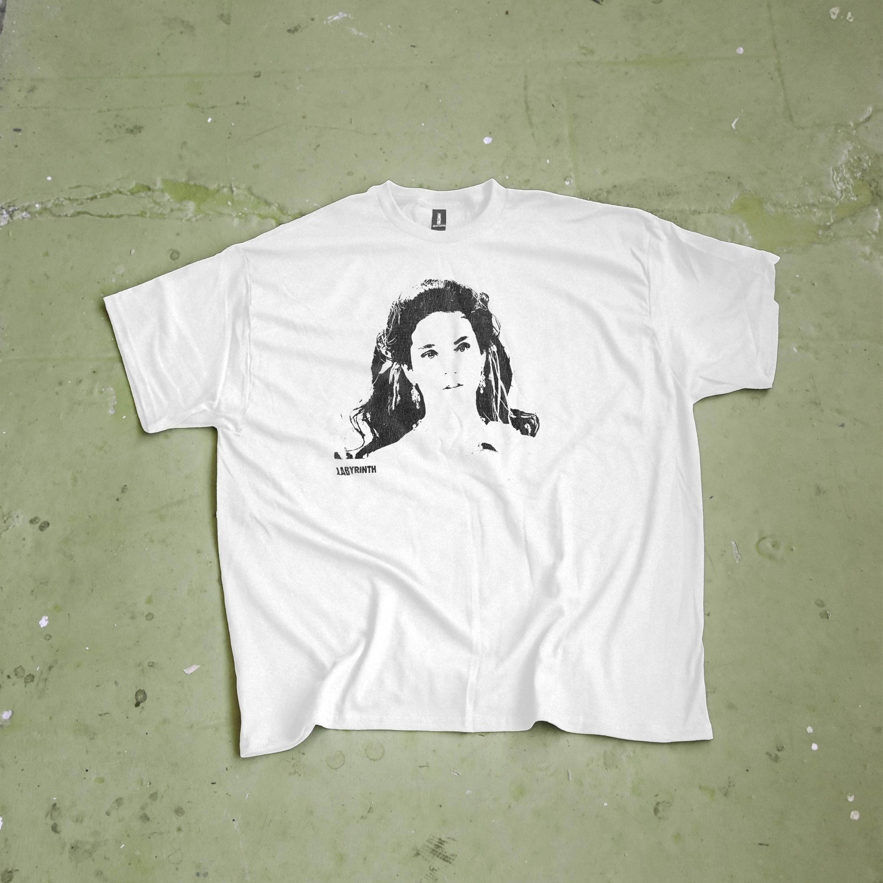 

Maze Sarah Williams Tshirt 80s Retro Fantasy Movie Tshirt Summer New Unisex Hiphop Rock Casual Tshirt S