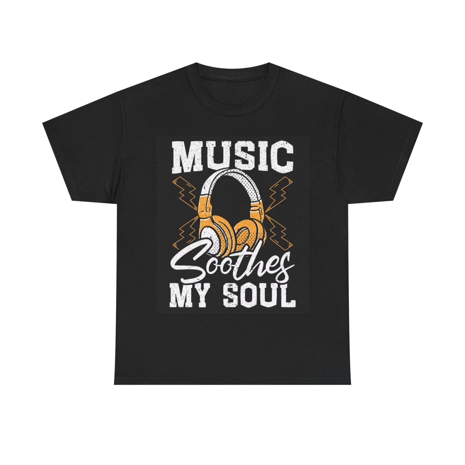 Men s and Women s T-shirts Music Is My Soul M