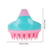 1Pc Portable Silicone Shampoo Brush Handheld Round Soft Scalp Massage Brush Bath Massage Brush Hair Shower Brush Comb Hair Care