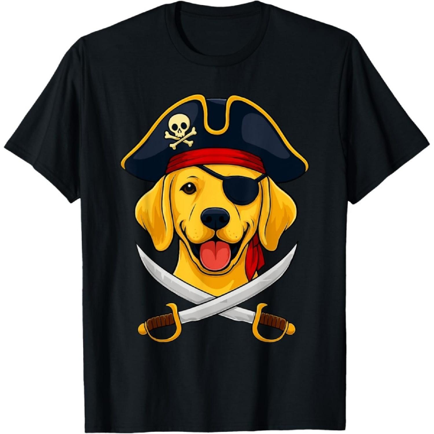 Labrador Retriever Pirate T-Shirt S