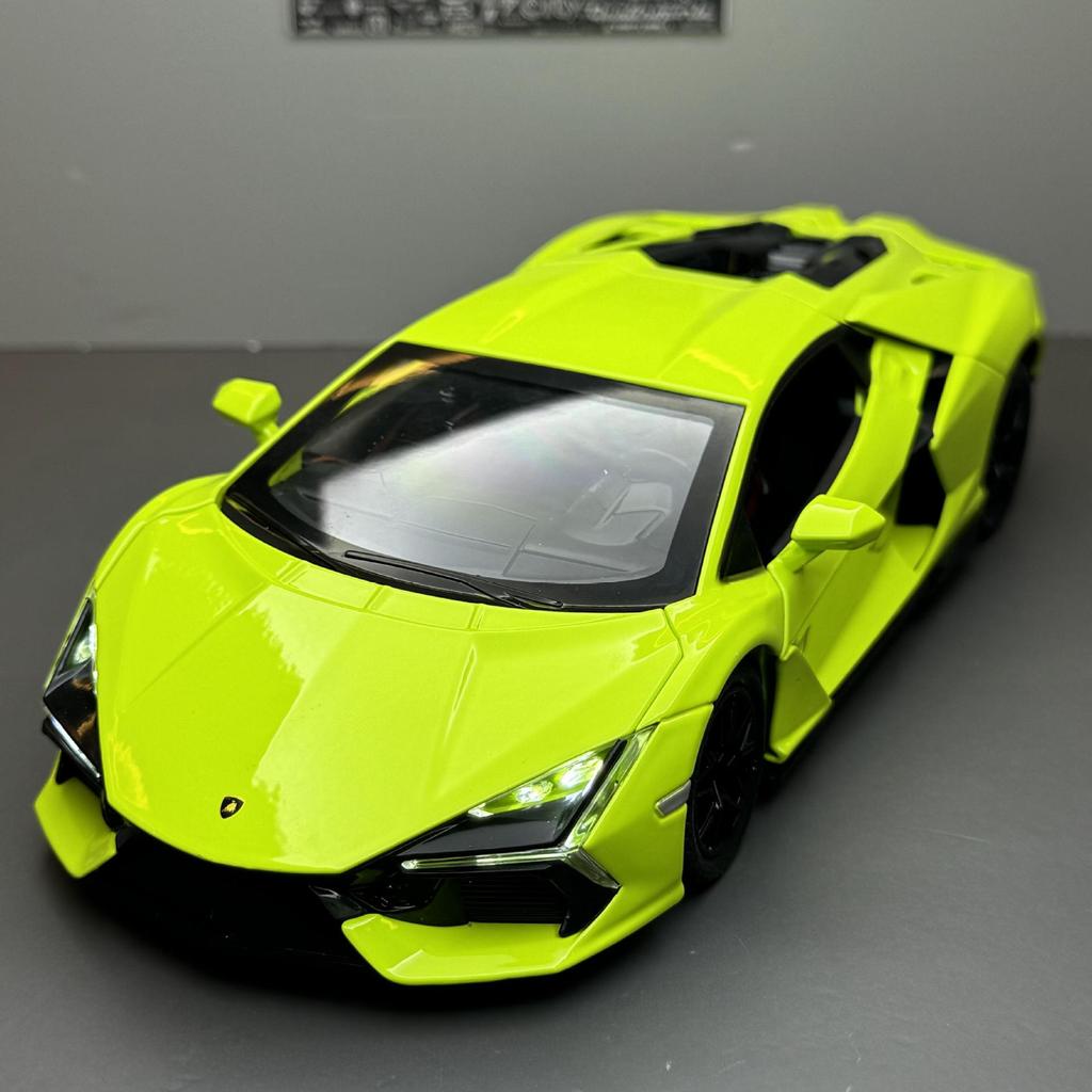 1/24 Legierung Druckguss Lamborghini Aventador Sportwagen Modell, Türen können geöffnet werden, Simuliertes Geräusch und Licht, Erwachsene können Sammlerstücke