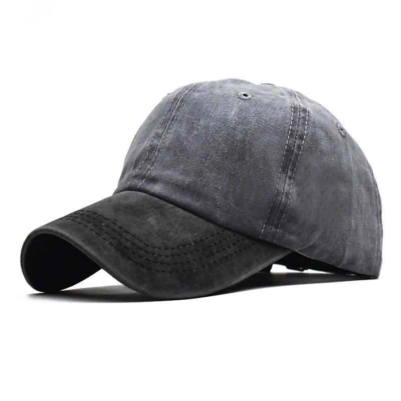 Baseball Cap Snapback Hat Spring Autumn Cap Pure Cowboy Water Washing Hats Hat Hip Hop Fitted Cap For Men Women Grinding