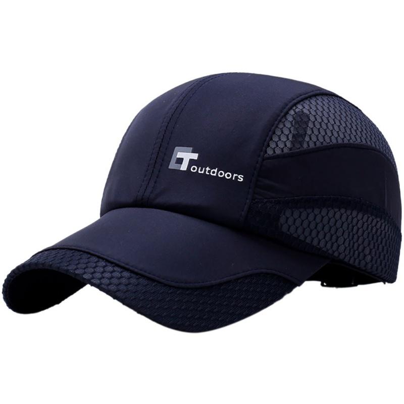 Mesh Cap Men Lady Letter Embroidery Cotton Polyester 50+ Sunshade Quick Dry Anti-UV Adjustable Hats