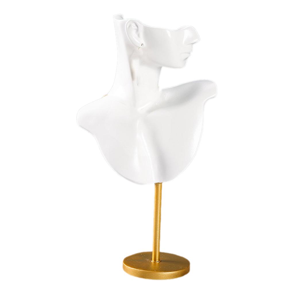 Elegantní stojan na vystavení náhrdelníku, stojan na vystavení náušnic, stojan na vystavení šperků, modelový stojan, pryskyřičná textura